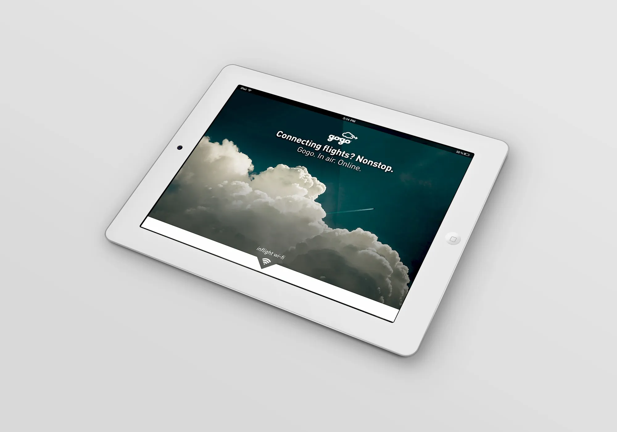 Gogo iPad mockup