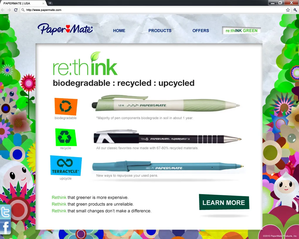 Papermate Landing Page 2
