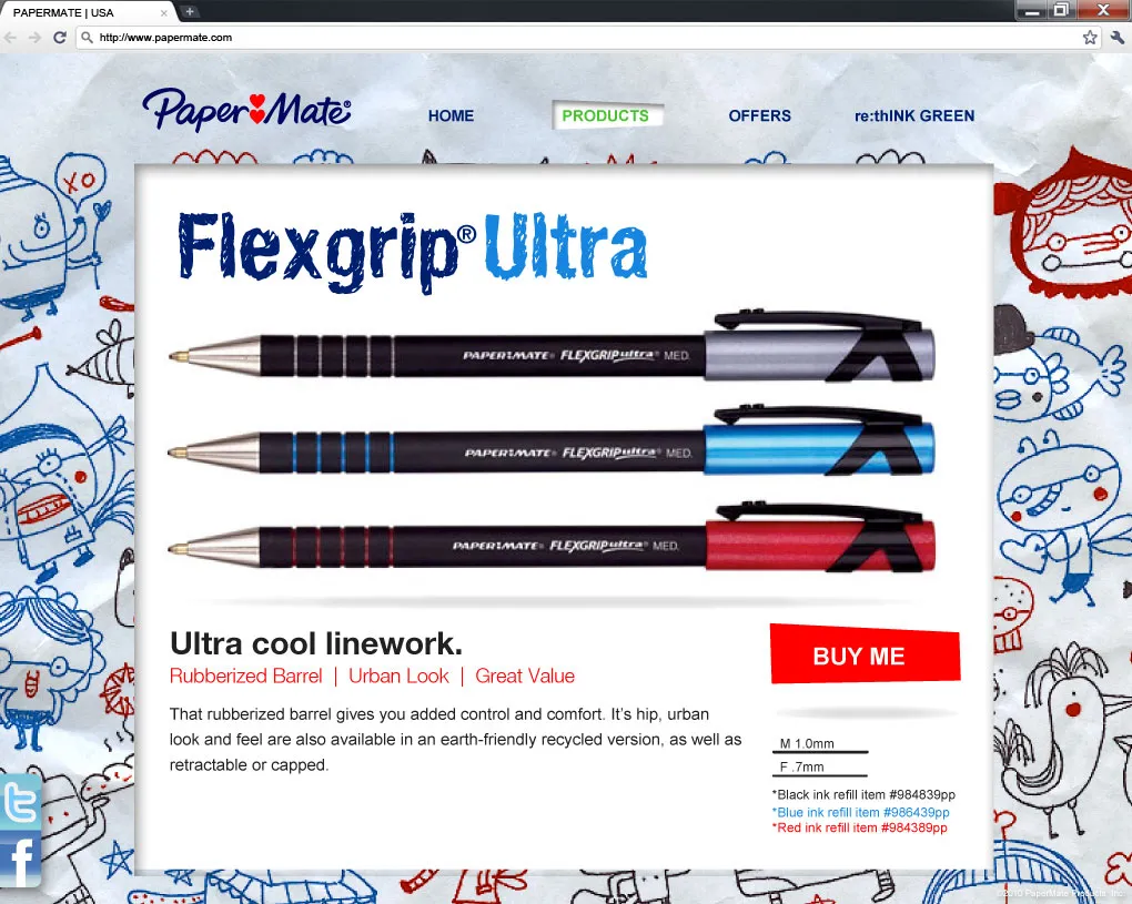 Papermate Landing Page 3